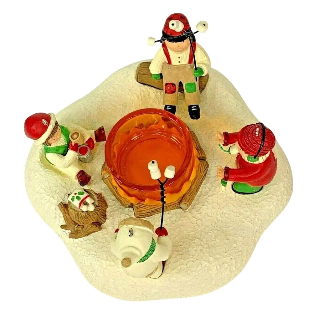 Hallmark WAITING FOR SANTA! Keepsake Ornament 2003‎ Tea Light Holder 6 Piece Set